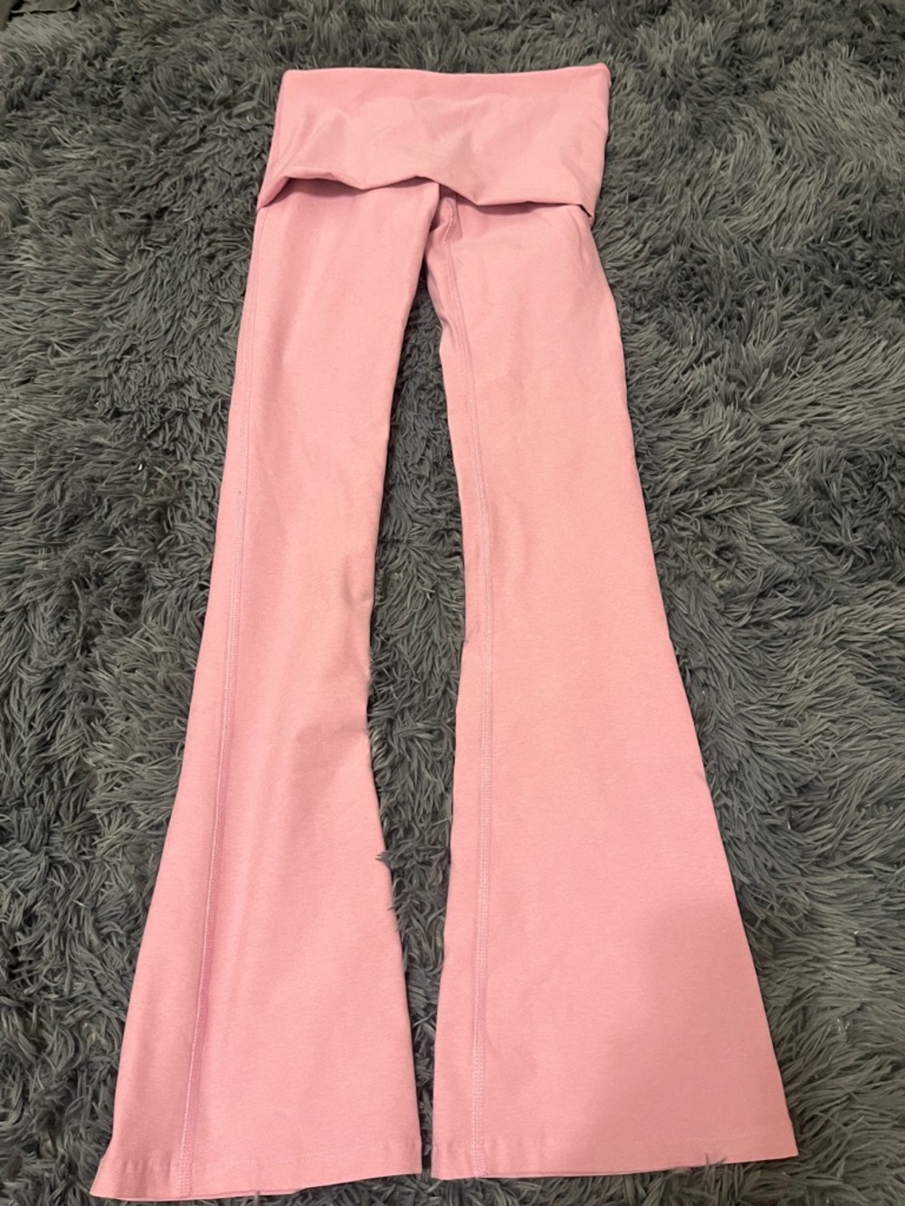 Beyond Yoga Girls' Light Pink Flared Leggings